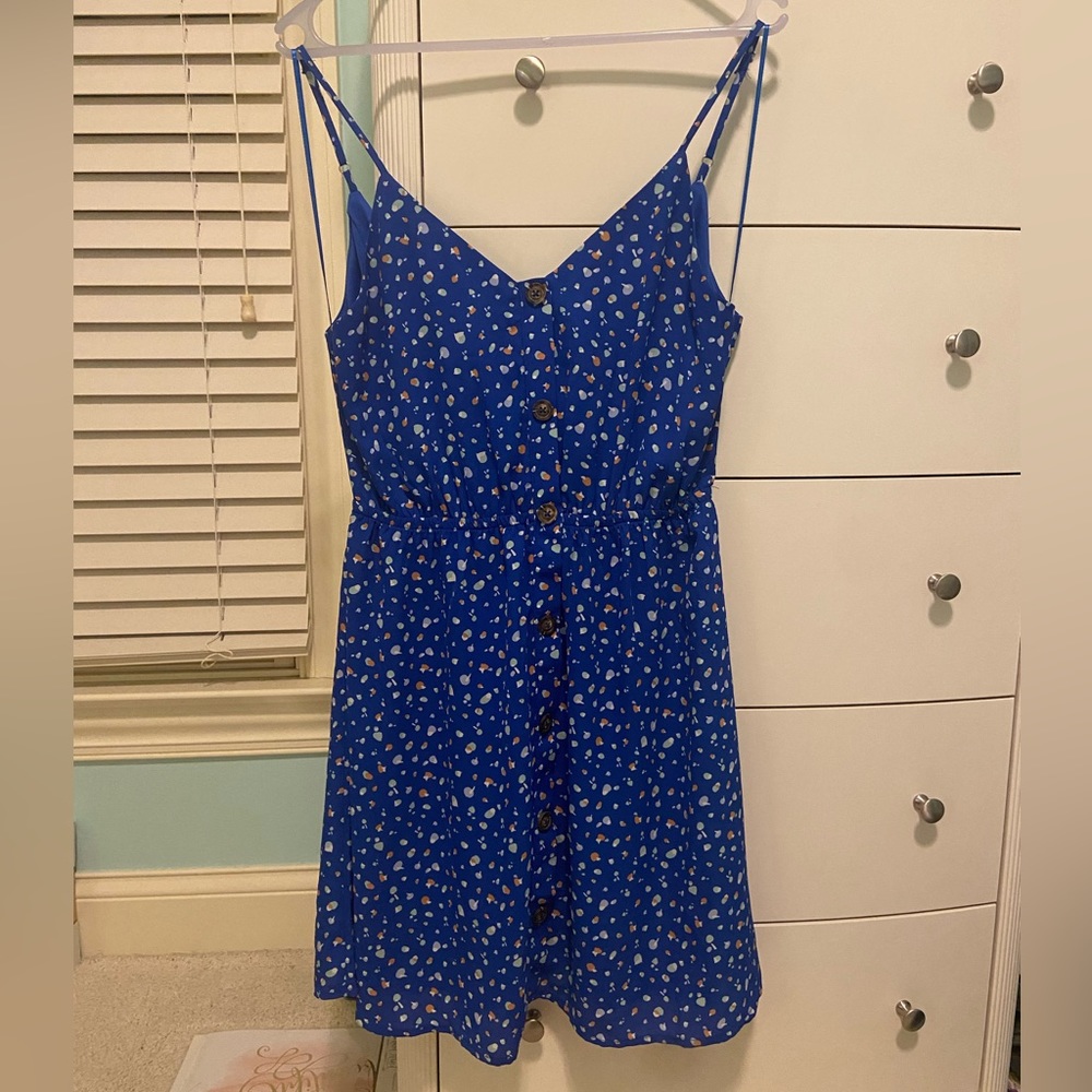 Blue size Medium Spaghetti Strap Dress